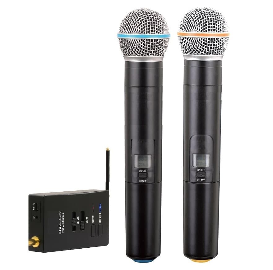 סט זוג מיקרופון אלחוטיים לרמקול / בידורית JBL דגם U-5298