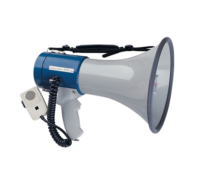 מגפון ידני Ab-30 עם מיקרופון נישלף 30W — תמונה 2