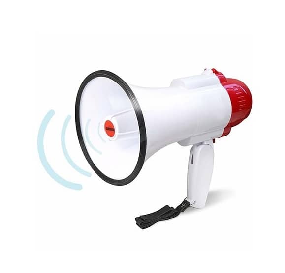 מגאפון מקצועי ProXtone 20W כולל הקלטה — תמונה 2