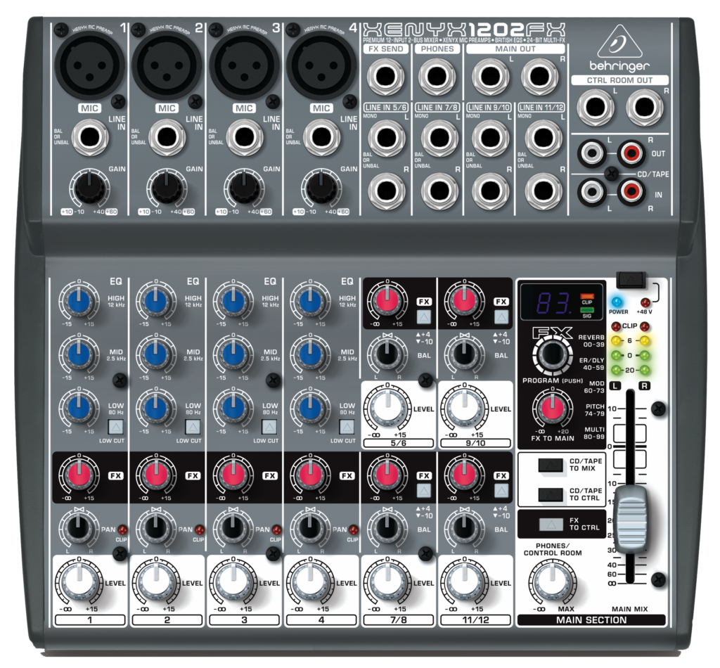 מיקסר Behringer Xenyx 1202FX ברינגר — תמונה 2