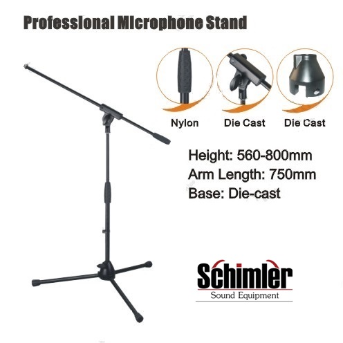 סטנד למיקרופון מקצועי  Schimler S-08