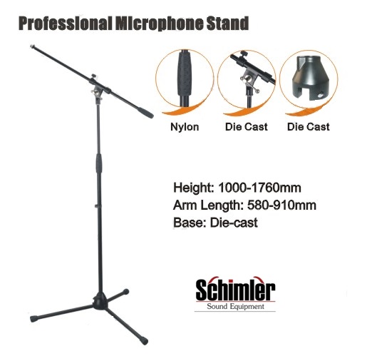 סטנד למיקרופון מקצועי  Schimler S-12