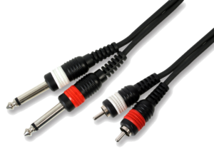 כבל 3 מטר PL 2- RCA 2