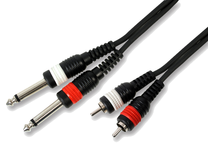 כבל 3 מטר PL 2- RCA 2
