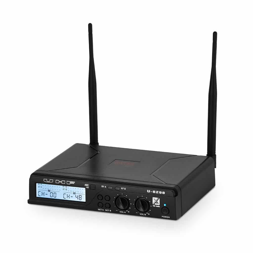 זוג מדונות אלחוטיות מבית TRX Audio U-6298 תדר משתנה — תמונה 5