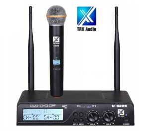 מיקרופון אלחוטי מבית TRX Audio U-6098 תדר משתנה