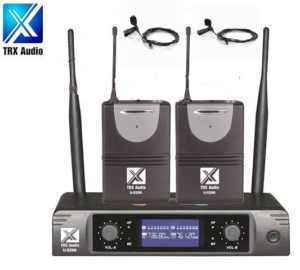זוג מיקרופון דש איכותי מבית TRX Audio U-5296