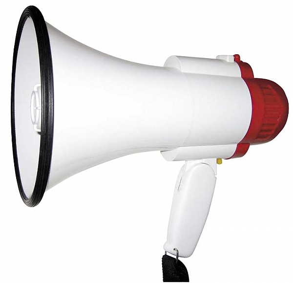 מגאפון קומפקטי מקצועי 20W כולל הקלטה