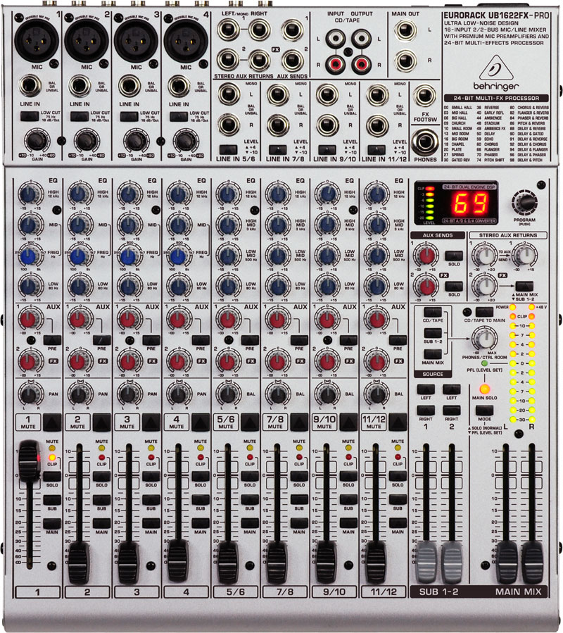 מיקסר UB1622FX-PRO Behringer
