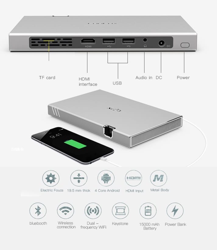 מקרן נייד CLX X7 WIFI — תמונה 2
