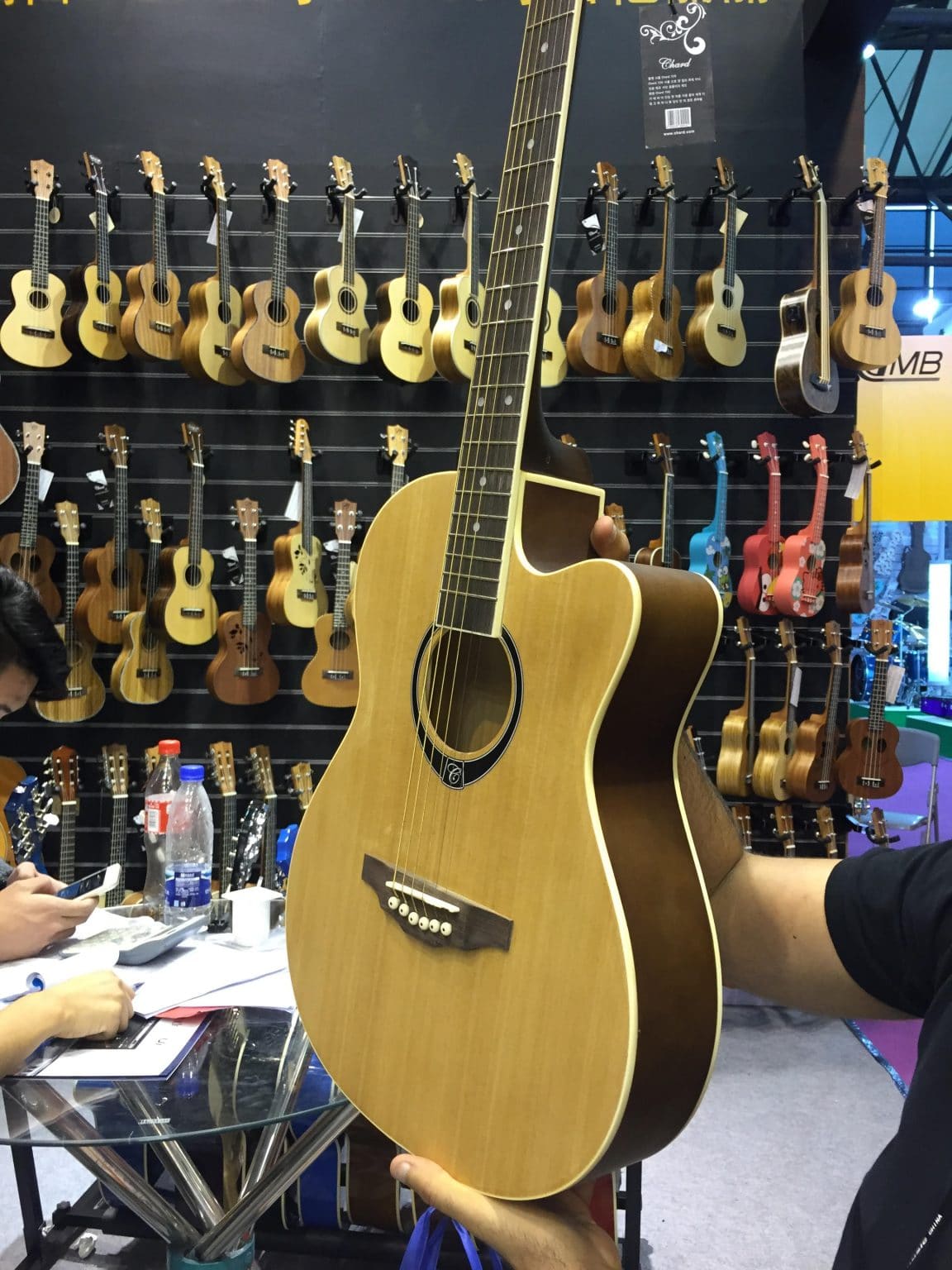 גיטרה אקוסטית (3/4) CHARD EB16 Wood Nat — תמונה 2