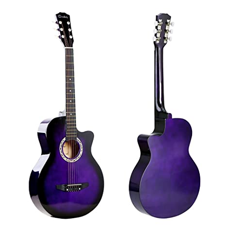 גיטרה אקוסטית (3/4) CHARD C38 Purple — תמונה 3