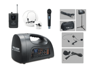 בידורית ניידת מקצועית כולל מיקרופון TRX AUDIO X2000