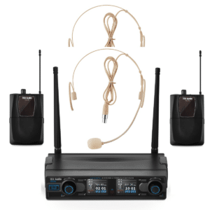 זוג מיקרופון מדונה אלחוטיים מבית TRX Audio X5000 תדר משתנה