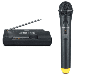 מיקרופון אלחוטי מבית TRX Audio X1000 ללא חיבור לחשמל!!!