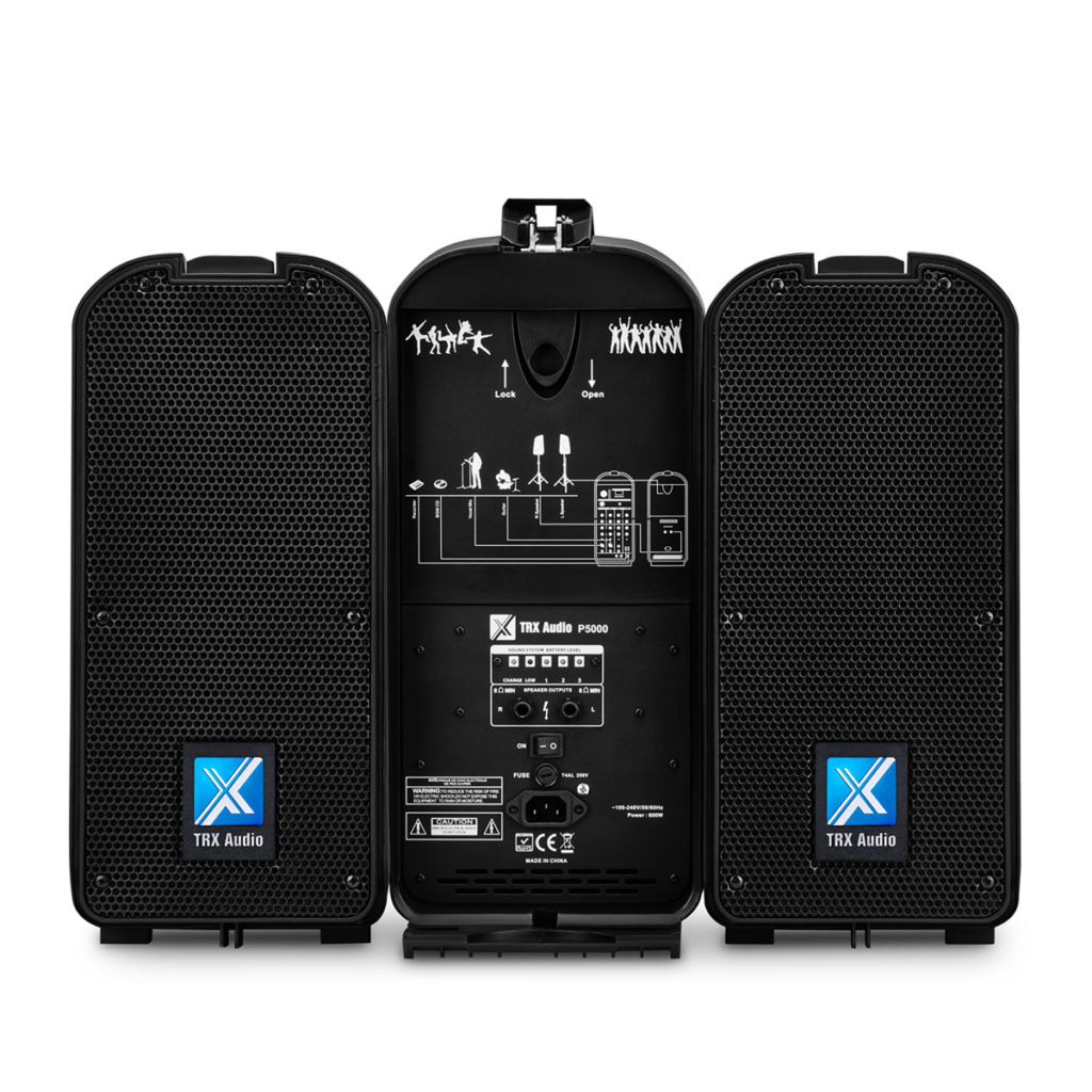 מערכת הגברה ניידת מקצועית TRX Audio P5000 — תמונה 2