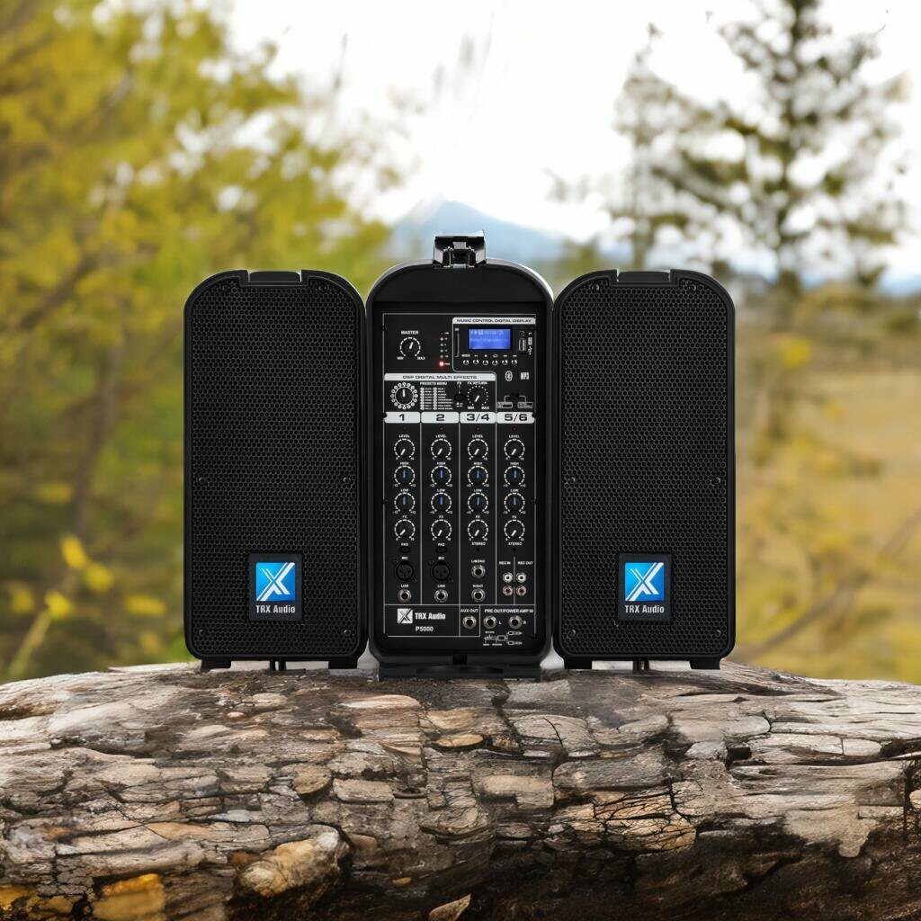מערכת הגברה ניידת מקצועית TRX Audio P5000 — תמונה 5