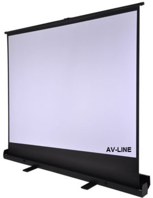 מסך הקרנה רצפתי roll up 1.45 מטר AV-LINE