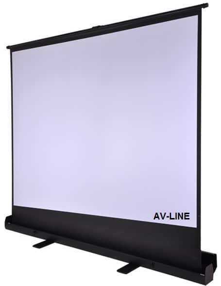 מסך הקרנה רצפתי roll up 1.25 מטר AV-LINE