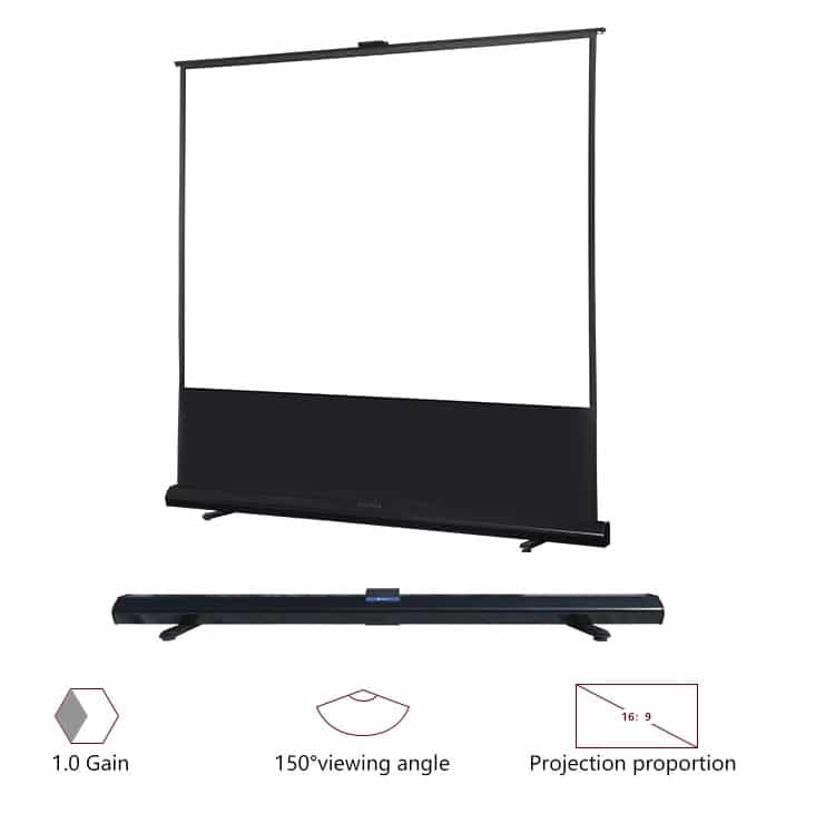 מסך הקרנה רצפתי roll up 1.25 מטר Jeason Screen — תמונה 4
