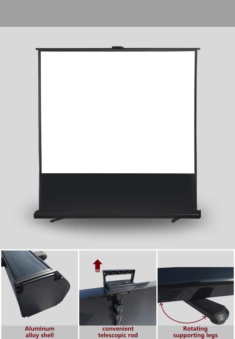 מסך הקרנה רצפתי roll up 1.25 מטר Jeason Screen — תמונה 2