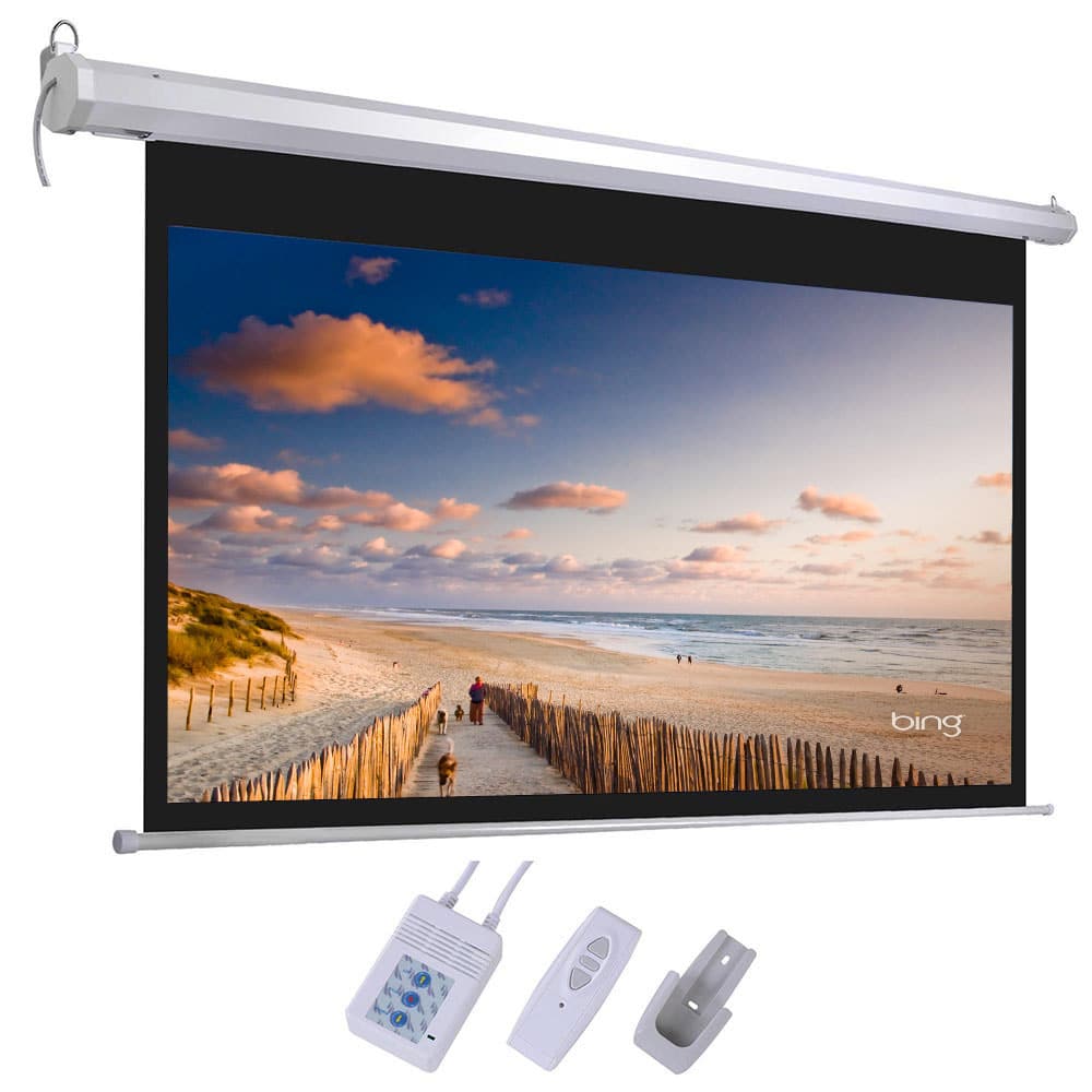 מסך הקרנה חשמלי 1.25X1.25 מטר Jeason Screen עודפים\תצוגה — תמונה 5