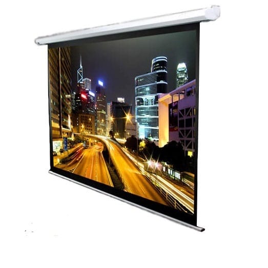 מסך הקרנה חשמלי 1.25X1.25 מטר Jeason Screen עודפים\תצוגה