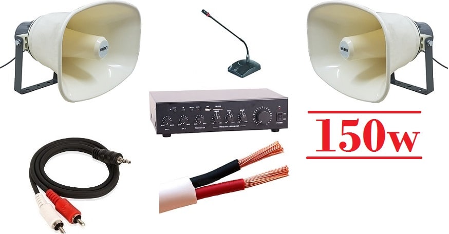 מערכת כריזה קומפלט 150 W