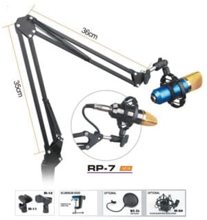 סטנד למיקרופון שולחני מקצועי RP2