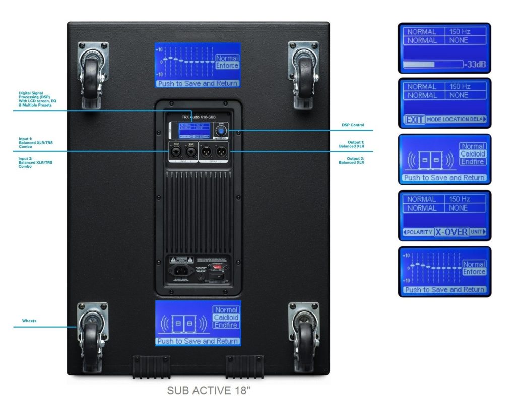 סאב מוגבר TRX Audio X15-SUB