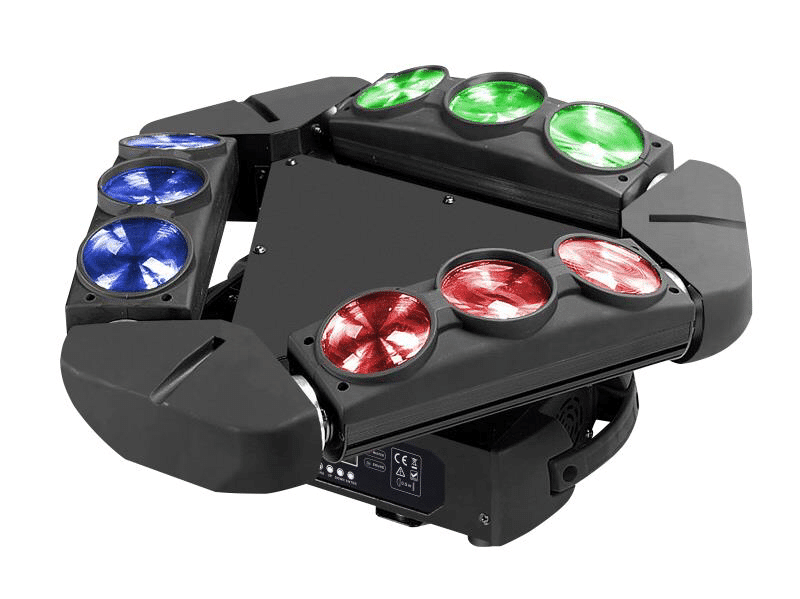 פנס ספיידר 9 Eyes Pixel Spider Led Beam Moving