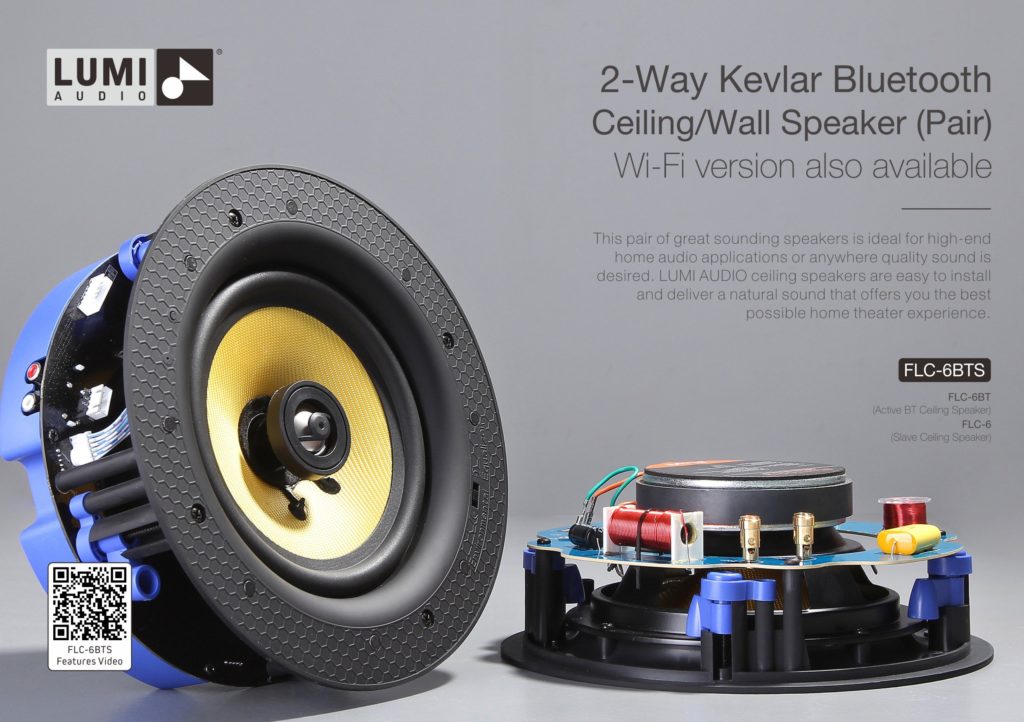 רמקול שקוע מוגבר בלוטוס LUMI Audio FLC-6BT — תמונה 4