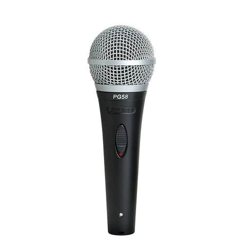 ‏מיקרופון דינמי Shure PG58 שור