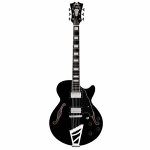 גיטרה רבע נפח  D'Angelico Premier SS Black stair step tail
