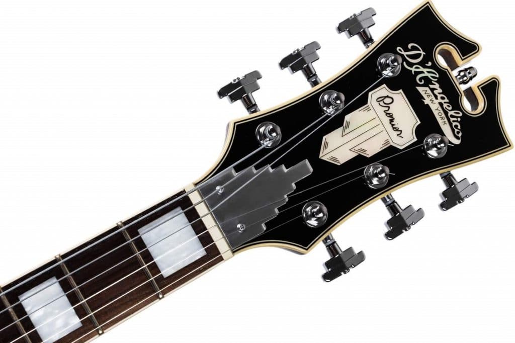 גיטרה רבע נפח  D'Angelico Premier SS Black stair step tail — תמונה 3