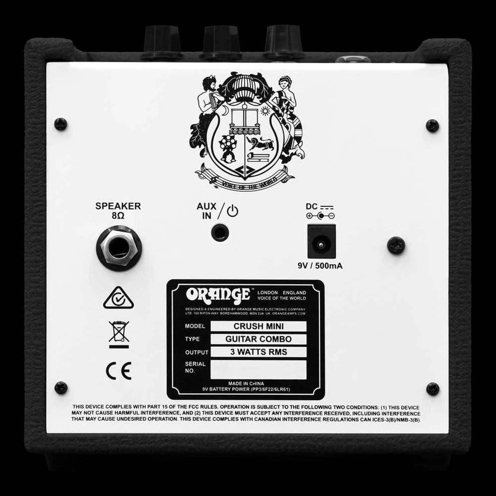 מגבר מיני לגיטרה שחור ORANGE CRUSH-MINI-BK AMP 3WATT — תמונה 4
