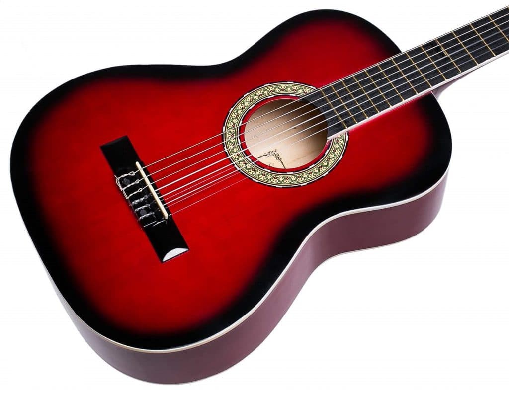 גיטרה קלאסית (גודל 4\4) CHARD C3900 Red (אדומה) — תמונה 2