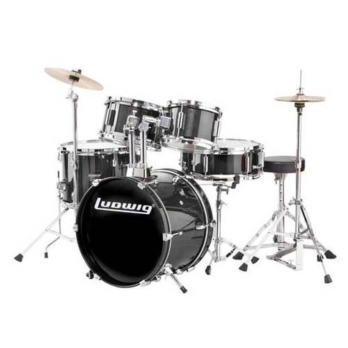 מערכת תופים לילדים Ludwig LJR106 - Black