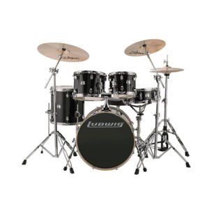 מערכת תופים "20 עם אביזרים LUDWIG Evolution Black Sparkle