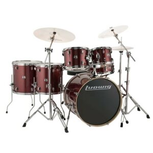 מערכת תופים "20 עם אביזרים LUDWIG Evolution Red Sparkle
