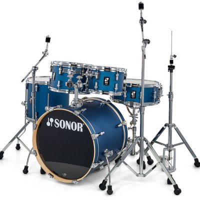 מערכת תופים 5 חלקים + אביזרים "22 SONOR AQ1 Stage Set Dark Blue Sprkle — תמונה 5