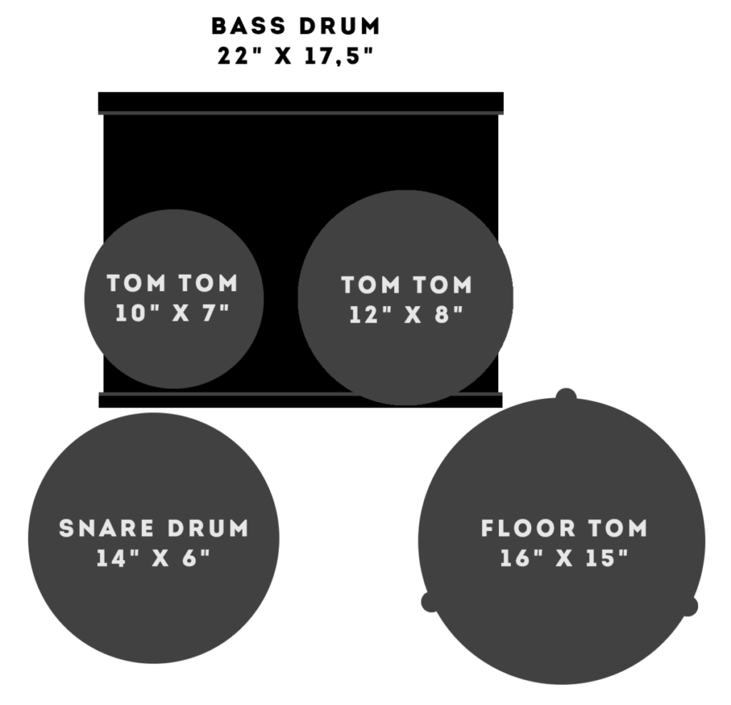מערכת תופים 5 חלקים ללא אביזרים "20 SONOR AQ2 Studio Set TSB 13114 Transp.Stain Black — תמונה 2