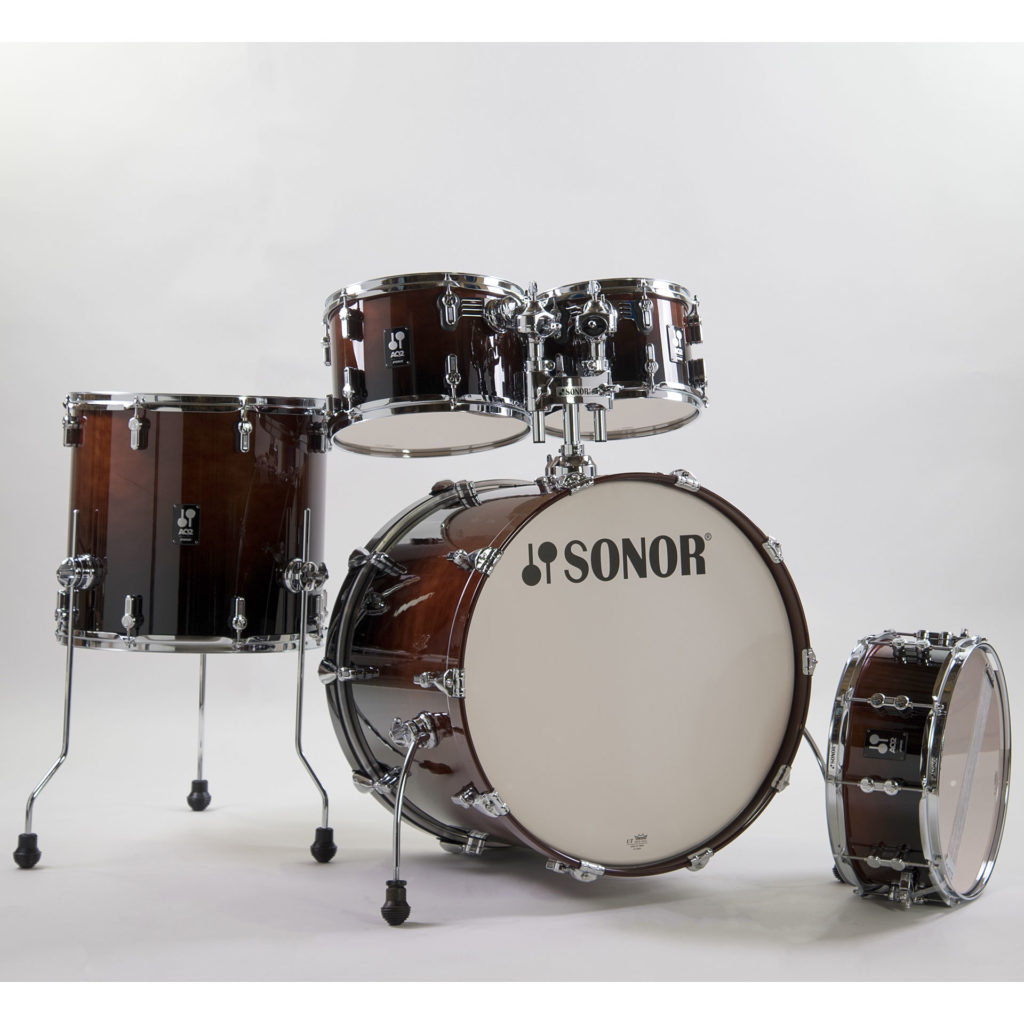 מערכת תופים 5 חלקים ללא אביזרים "20 SONOR AQ2 Studio Set Brown Fade — תמונה 4