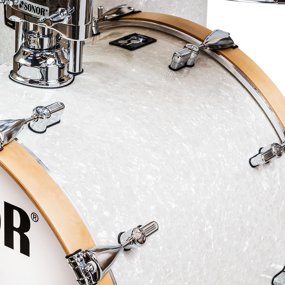 מערכת תופים 5 חלקים ללא אביזרים "22 SONOR AQ2 Stage Set WHP 17335 White Pearl — תמונה 4