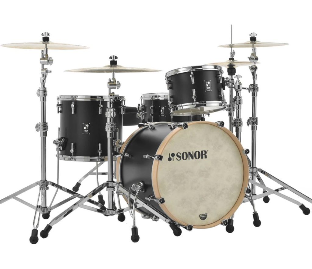 מערכת תופים 3 חלקים "20 SONOR SQ1 320 Set NM GTB 17336 GT Black