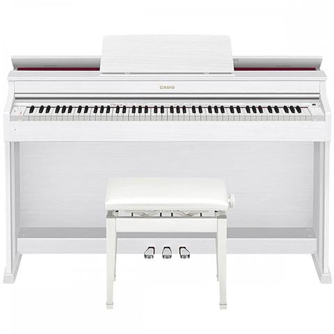 פסנתר חשמלי לבן Casio AP470 כולל כיסא פסנתר מהודר — תמונה 2