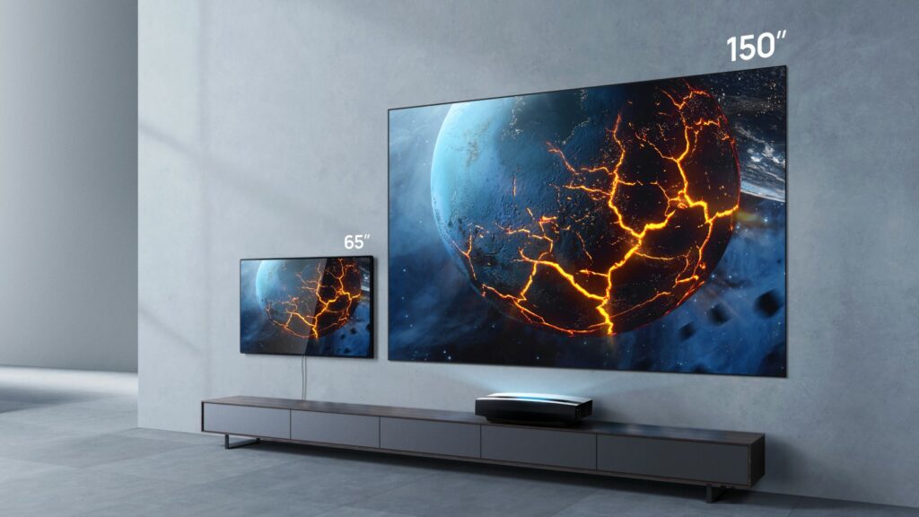 מקרן לייזר UST צמוד קיר \ טווח קצר Xgimi Aura 4K