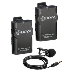 מיקרופון דש אלחוטי למצלמה Boya BY-WM4 Pro