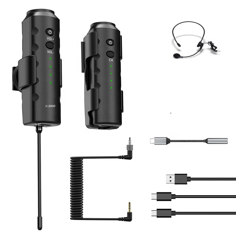 מיקרופון מדונה אלחוטית נטענת TRX Audio X-3000 Pro