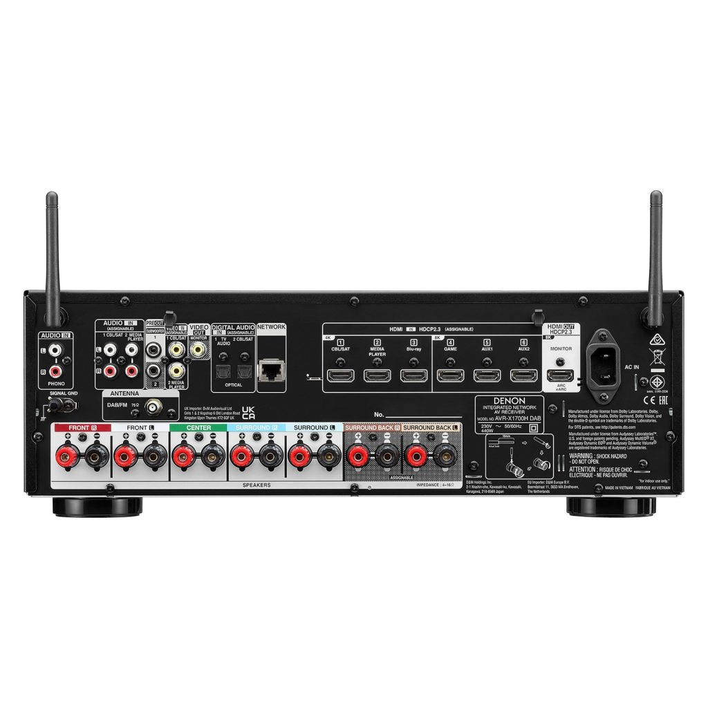 רסיבר Denon AVR-X1700H דנון — תמונה 2